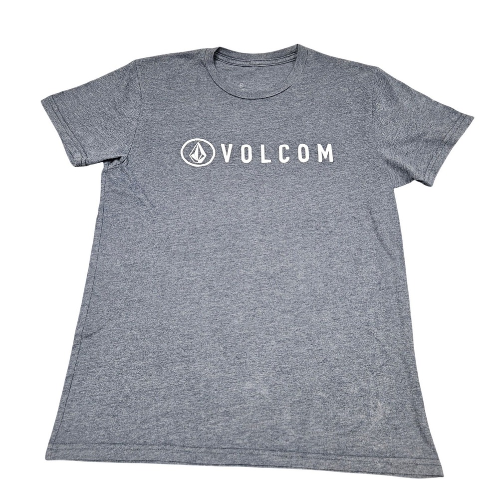 Volcom Shirt Blue Medium Short Sleeve Skate Surf Streetwear Casual Minimal